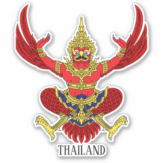 タイ国章の愛国心 シール (正面)