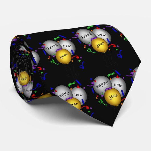 タイ大晦日の気球の休日の ネクタイ (ロール)