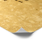 タイ実在プライターShakespeare Sonnet 116 (CXVI) ポスター (角)