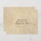 タイ実在プライターShakespeare Sonnet 18 (XVIII) 招待状 (正面/裏面)