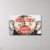 タイ幽霊顔ピタコンマスクフェスティバルローイ キャンバスプリント (正面)