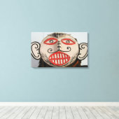 タイ幽霊顔ピタコンマスクフェスティバルローイ キャンバスプリント (インサイチュ (ウッドフロア))