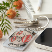 タイ幽霊顔ピタコンマスクフェスティバルローイ キーホルダー (正面右)