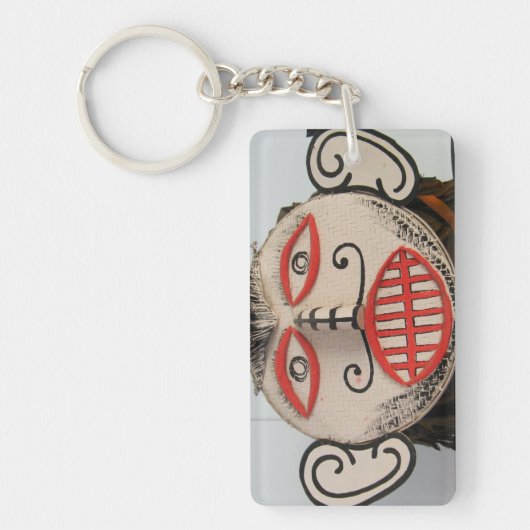 タイ幽霊顔ピタコンマスクフェスティバルローイ キーホルダー (正面)