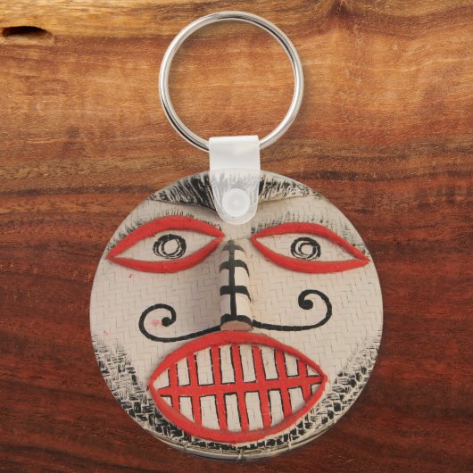 タイ幽霊顔ピタコンマスクフェスティバルローイ キーホルダー (正面)