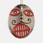 タイ幽霊顔ピタコンマスクフェスティバルローイ セラミックオーナメント (右)