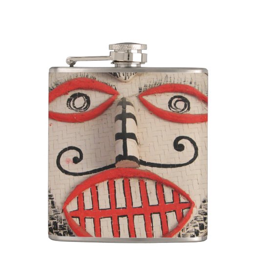 タイ幽霊顔ピタコンマスクフェスティバルローイ フラスク (正面)