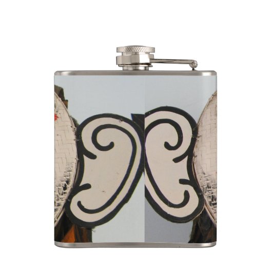 タイ幽霊顔ピタコンマスクフェスティバルローイ フラスク (裏面)