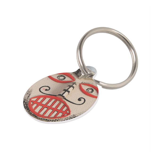 タイ幽霊顔ピタコンマスクフェスティバルローイ ペット　ネームタグ (側面)