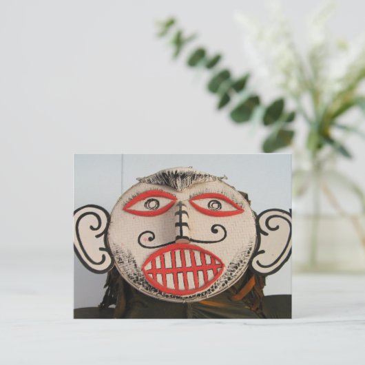 タイ幽霊顔ピタコンマスクフェスティバルローイ ポストカード (スタンド正面)