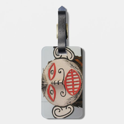 タイ幽霊顔ピタコンマスクフェスティバルローイ ラゲッジタグ (裏面縦)