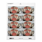 タイ幽霊顔ピタコンマスクフェスティバルローイ ラベル (フルシート)