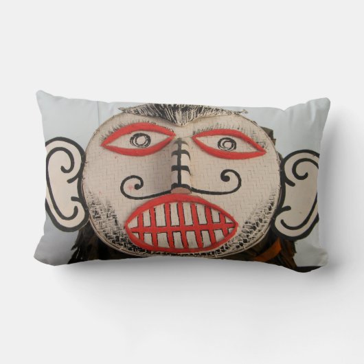 タイ幽霊顔ピタコンマスクフェスティバルローイ ランバークッション (裏面)