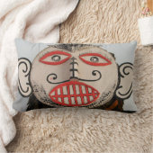 タイ幽霊顔ピタコンマスクフェスティバルローイ ランバークッション (ブランケット)