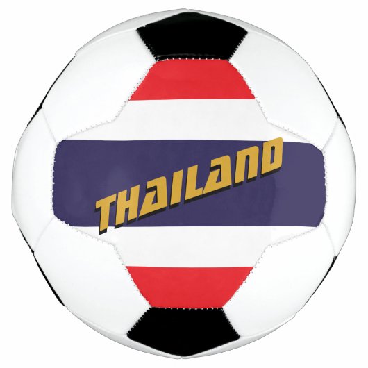 タイ愛国的なサッカー&タイ国旗/スポーツ サッカーボール (正面)