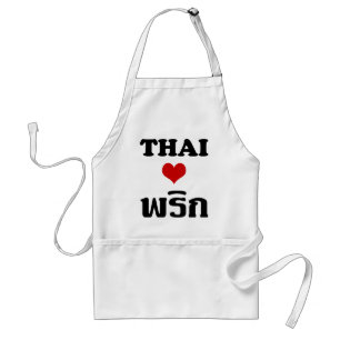 タイ愛PHRIK (唐辛子) ❤のタイの食糧 スタンダードエプロン