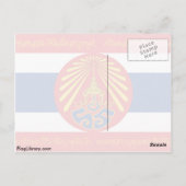 タイ戦争(World War I-Reverse)タイ国旗 ポストカード (裏面)