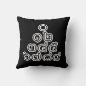 タイ数字ピラミッド♦タイ語文字♦ クッション (裏面)