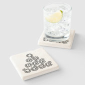 タイ数字ピラミッド♦タイ語文字♦ ストーンコースター (横)