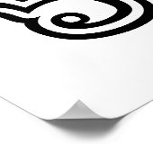 タイ数字ピラミッド♦タイ語文字♦ ポスター (角)