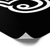 タイ数字ピラミッド♦タイ語文字♦ ポスター (角)