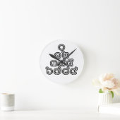 タイ数字ピラミッド♦タイ語文字♦ ラウンド壁時計 (ホーム)