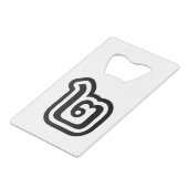タイ数字2 / 2 / ๒ (歌)タイ語スクリプト クレジットカード栓抜き (裏面アングル)