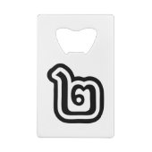 タイ数字2 / 2 / ๒ (歌)タイ語スクリプト クレジットカード栓抜き (裏面)