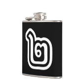 タイ数字2 / 2 / ๒ （歌）タイ語スクリプト フラスク (左)