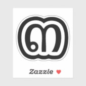 タイ数字3 / 3 / ๓ (Sam)タイ語スクリプト シール (シート)