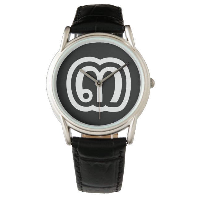 タイ数字3 / 3 / ๓ (Sam)タイ語スクリプト 腕時計 (正面)