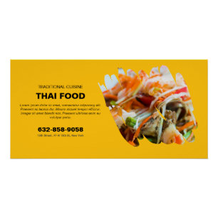 タイ料理のカスタム光沢ポスター ポスター