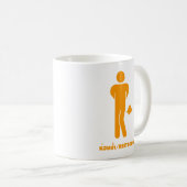 タイ料理のスパイシー⚠サインおもしろい：トイレ⚠ コーヒーマグカップ (正面右)