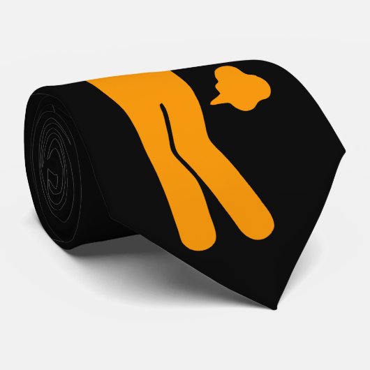 タイ料理のスパイシー⚠サインおもしろい：トイレ⚠ ネクタイ (ロール)