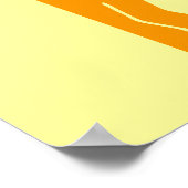 タイ料理のスパイシー⚠サインおもしろい:トイレ⚠ ポスター (角)