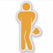 タイ料理は辛い ⚠ 面白いサイン : トイレ ⚠ シール (正面)