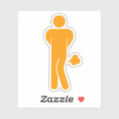 タイ料理は辛い ⚠ 面白いサイン : トイレ ⚠ シール (シート)