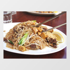 タイ料理ヌードル炒麺レストラン ウィンドウサイン