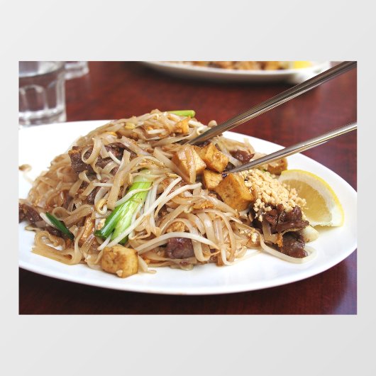 タイ料理ヌードル炒麺レストラン ウィンドウサイン (シート)