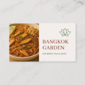 タイ料理レストランケータリングサービス写真 名刺 (正面)