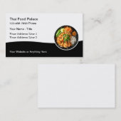 タイ料理レストラン料理ビジネスカード 名刺 (正面/裏面)