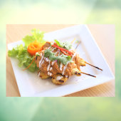 タイ料理 サテー 鶏肉串 タイ料理店 ウィンドウサイン (シート3)