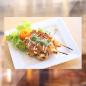 タイ料理 サテー 鶏肉串 タイ料理店 ウィンドウサイン (シート2)
