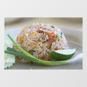 タイ料理 タイ料理 フライドリゾット 食べ物 米 ウィンドウサイン (シート)