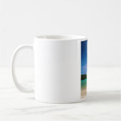 タイ旅行ビーチ写真と魚釣りボート コーヒーマグカップ (左)