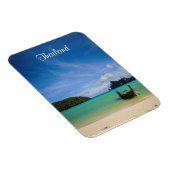 タイ旅行ビーチ写真と魚釣りボート マグネット (右側)