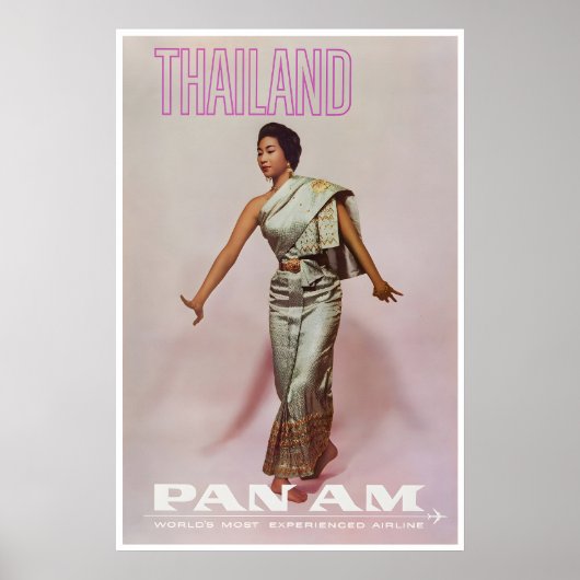 タイ旅行ポスターアートプリント ポスター (正面)