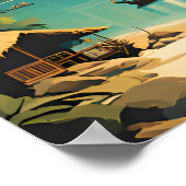 タイ旅行伝統的ポスター ポスター (角)