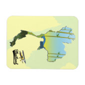 タイ旅行地図 マグネット (横)