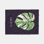 タイ星座モンステラ座 フリースブランケット (正面(横))